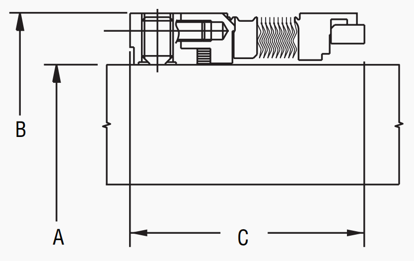 609 metal bellow seal drawing